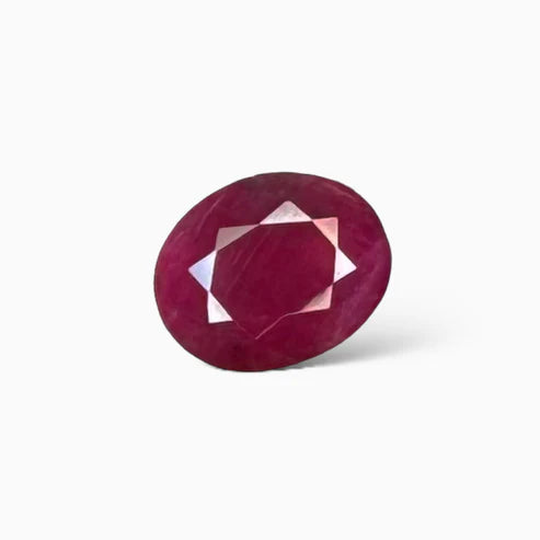 Natural Ruby(Manak) Stone Oval Cut 4.9 Carat From Mozambique